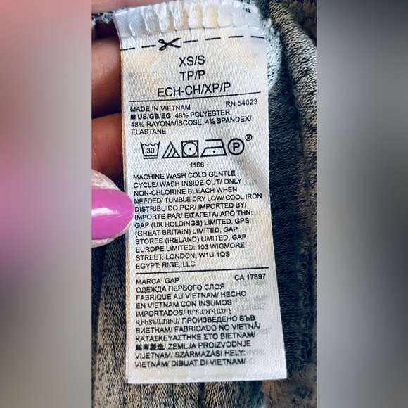 Gap Cozy Snit Robe, Heather Gray, size XS/S - Picture 6 of 8